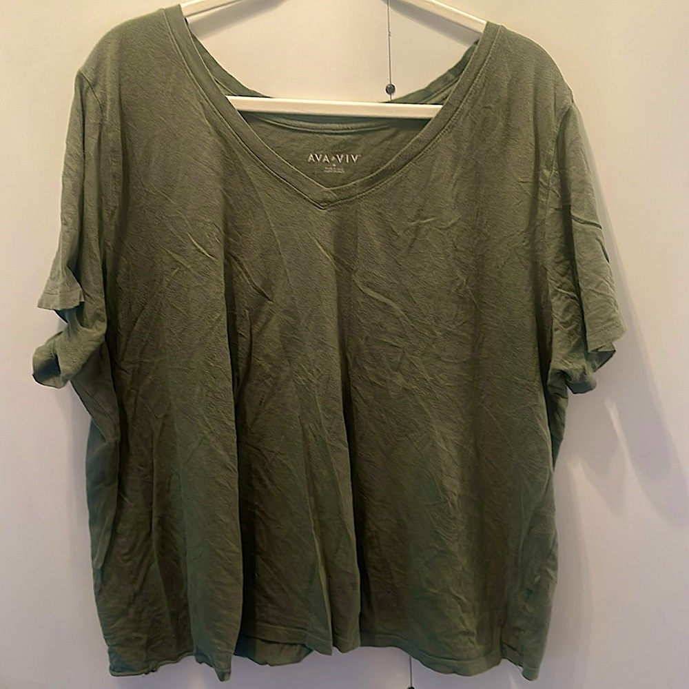 A green t-shirt From target a women’s XL